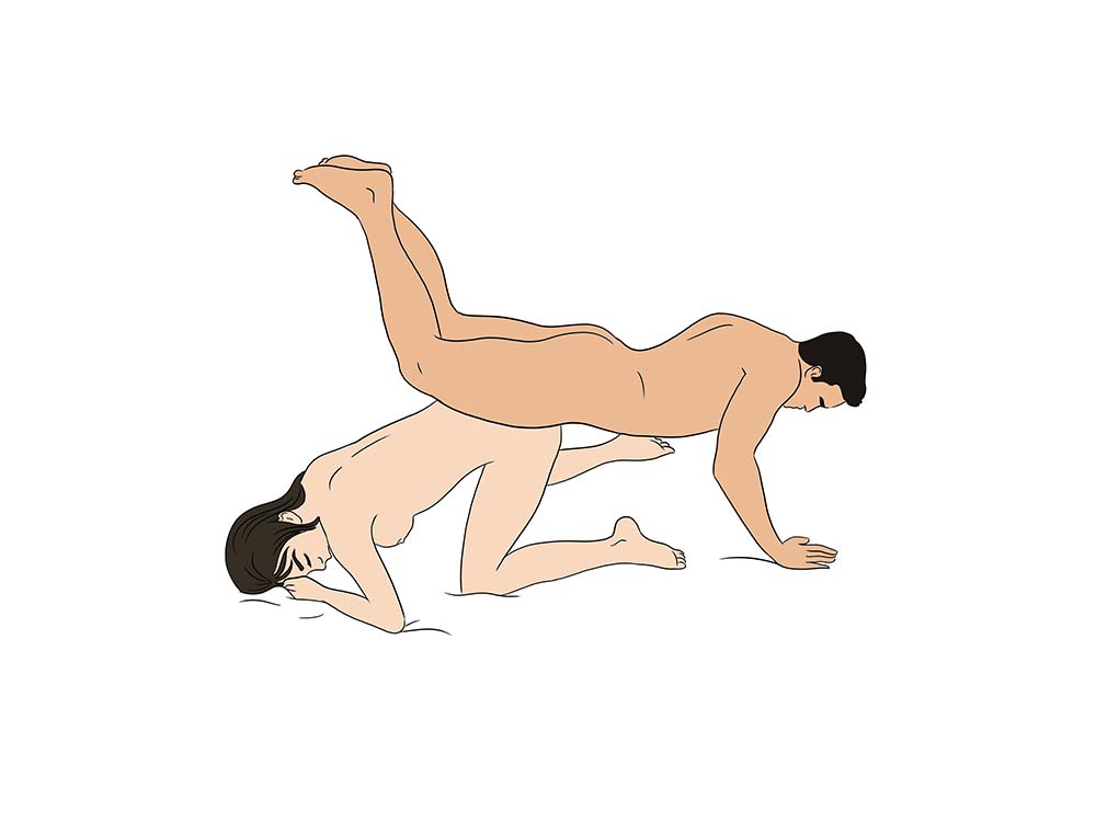 Man nude positions.